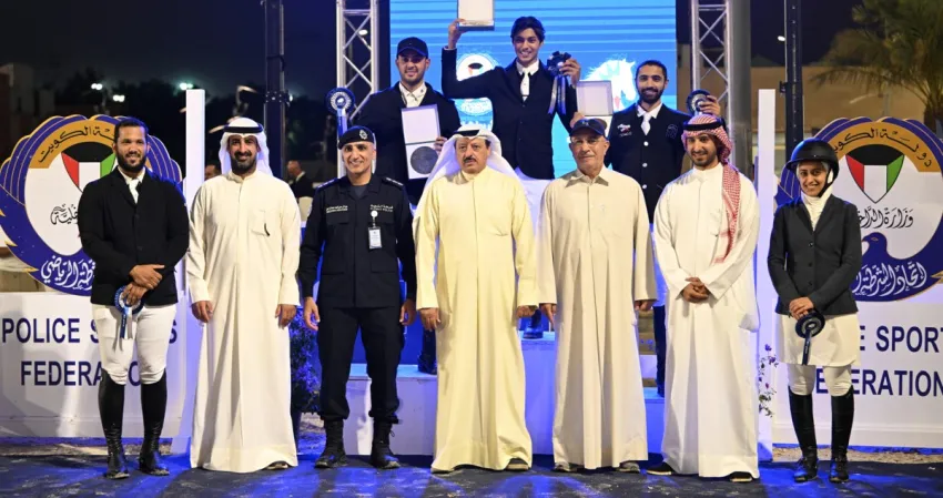 الخرافي تألق بجولة الفروسية الثالثة