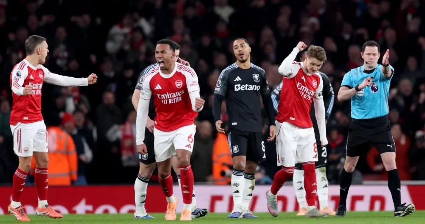 أرسنال يستعرض أمام أستون فيلا... وتعادل محبط لليونايتد