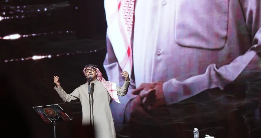 عبدالله الرويشد 'الغائب الحاضر' في حفل رابح صقر 'فبراير 2026'