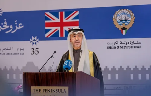 سفارتنا لدى المملكة المتحدة تحتفل بالذكرى الـ65 للعيد الوطني والذكرى الـ35 ليوم التحرير 2 سفارتنا لدى المملكة المتحدة تحتفل بالذكرى الـ65 للعيد الوطني والذكرى الـ35 ليوم التحرير