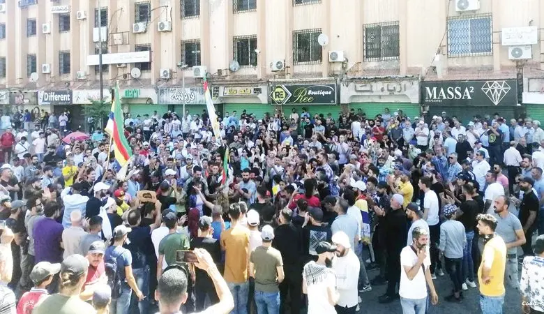 انتفاضة السويداء تدخل أسبوعها الثاني والمحتجون يرفعون السقف