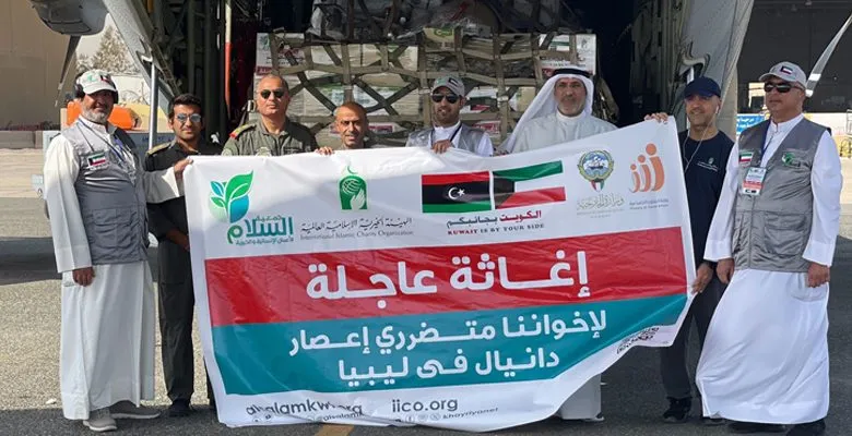 إقلاع الطائرة الإغاثية الخامسة من الجسر الجوي الكويتي إلى ليبيا وعلى متنها 10 أطنان من المواد الطبية