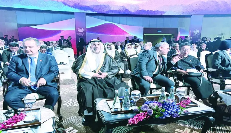الجابر ناب عن وزير الخارجية في الجلسة الافتتاحية لقمة "آسيان"