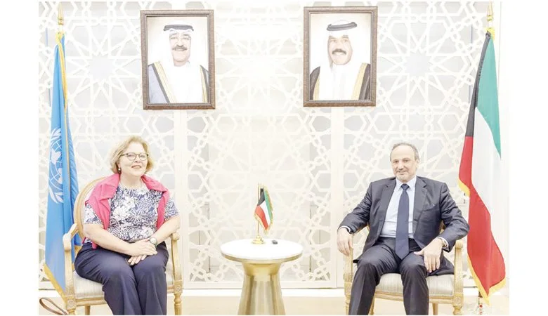 العبدالله بحث التعاون مع مساعدة وزير الخارجية الأميركية