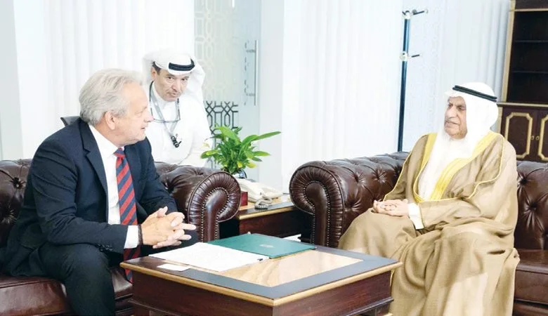 السعدون استقبل وزير الدولة الهنغاري