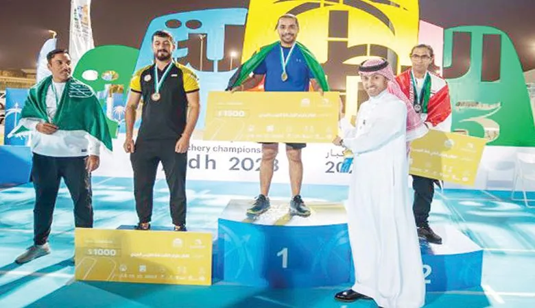 ذهبية للقوس و السهم بـ"العربية"