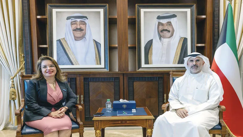 الجابر بحث مع الحسن التعاون في مجال المستوطنات البشرية