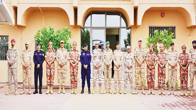 قيادة قوات درع الجزيرة وصلت إلى البلاد للمشاركة في تمرين "تكامل /1"