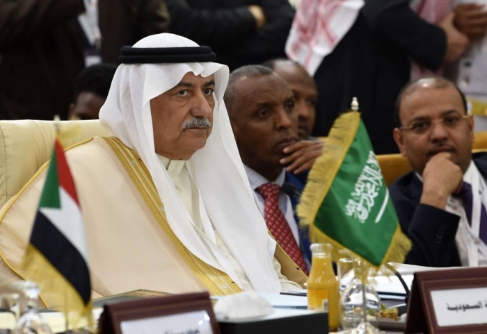 Saudi Foreign Minister Ibrahim al-Assaf attend a preparatory meeting for foreign ministers in Tunis on March 29, 2019 ahead of the annual Arab summit. (Photo by FETHI BELAID / AFP)