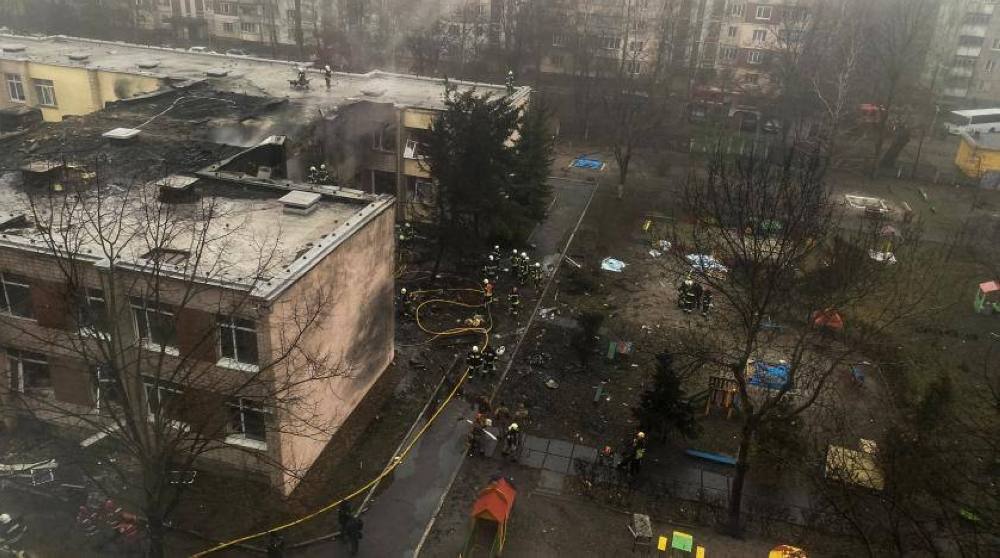 من حادث مقتل وزير الداخلية الأوكراني 