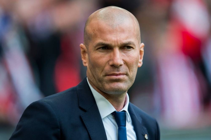 BILBAO, SPAIN - MARCH 18: Head coach Zinedine Zidane of Real Madrid looks on prior to the start the La Liga match between Athletic Club Bilbao and Real Madrid at San Mames Stadium on March 18, 2017 in Bilbao, Spain. (Photo by Juan Manuel Serrano Arce/Getty Images)