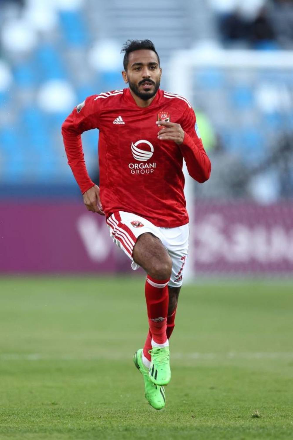 TANGER MED, MOROCCO - FEBRUARY 04: Kahraba of Al Ahly during the FIFA Club World Cup Morocco 2022 2nd Round match between Seattle Sounders FC and Al Ahly FC at Stade Ibn-Batouta on February 4, 2023 in Tanger Med, Morocco. (Photo by James Williamson - AMA/Getty Images)