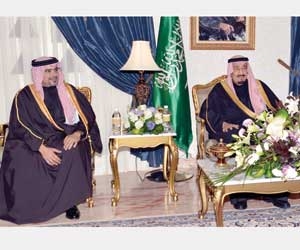 الأمير سلمان يستقبل ولي عهد البحرين