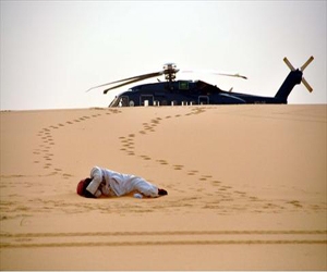 طيران الأمن يعثر على جثة قطري وزوجته في صحراء الرب