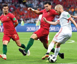 رونالدو ينقذ البرتغال أمام إسبانيا
