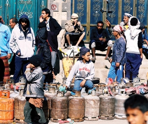 الحوثيون يفرضون ضريبة حراسة أسطوانة الغاز