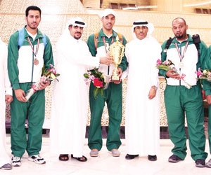 5 ميداليات نصيب السهام في الخليجية