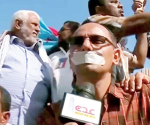 61 انتهاكا لحرية الإعلام اليمني خلال شهر