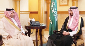 عبدالله بن بندر يستقبل مدير إدارة المجاهدين