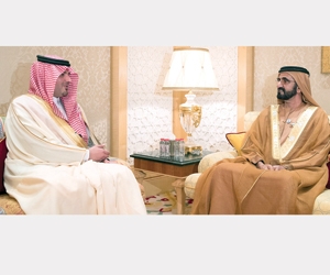 نائب رئيس دولة الإمارات يبحث تطورات المنطقة مع وزي
