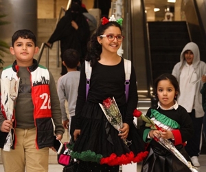  مطار الملك خالد يشارك الكويتيين فرحة اليوم الوطني