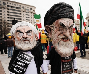 المعارضة الإيرانية تتظاهر في واشنطن وتندد بإرهاب ا
