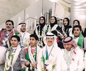 الرياض تستقبل نوابغ المملكة بالنشيد الوطني