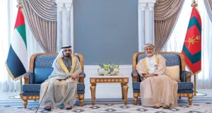 جلالة السلطان يستقبل حاكم دبي