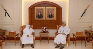 شهاب بن طارق يستقبل سفير دولة قطر