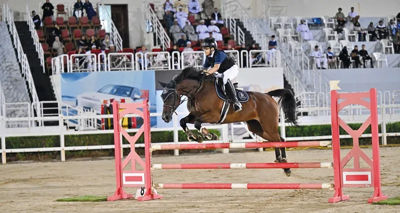 منافسات مثيرة تشهدها مسابقات قفز الحواجز بالرحبة