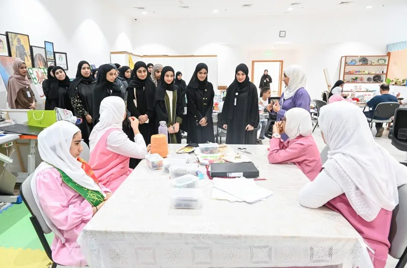 طلبة ذوي الإعاقة يزورون المركز الوطني للتوحد