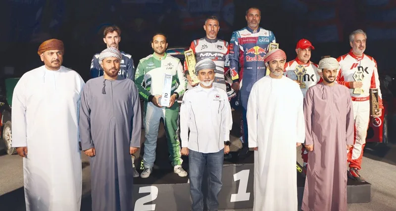 القطري ناصر العطية يتوج بـ «رالي عمان الدولي» فـي نسخته الـ٢٨ بـصحار