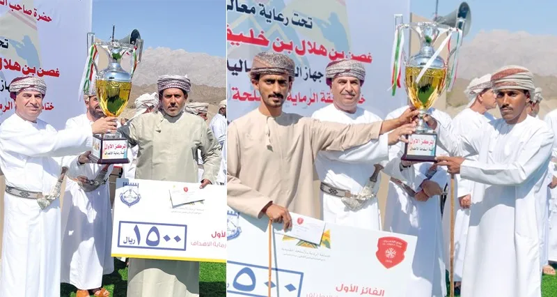 ختام مسابقة الرماية بالأسلحة التقليدية بولاية الحمراء