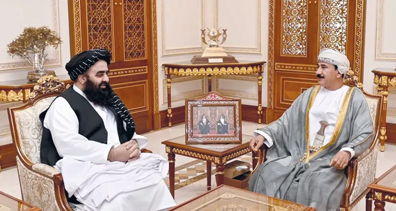 وزير المكتب السلطاني يستقبل وزير خارجية أفغانستان وسفيري العراق ورومانيا