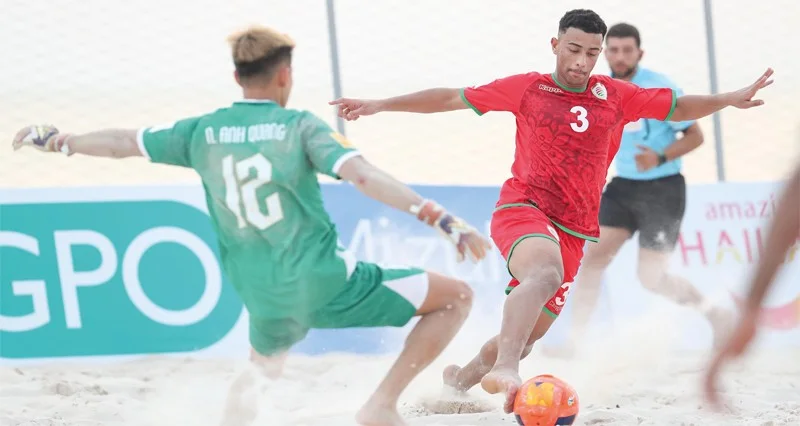 منتخبنا الوطني للقدم الشاطئية يواجه اليوم المنتخب الماليزي فـي الجولة الثانية لتأكيد تأهله