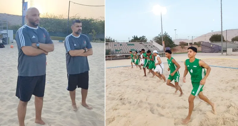 منتخبنا الوطني للناشئين لليد الشاطئية يتوجه اليوم إلى تونس لإقامة معسكر خارجي