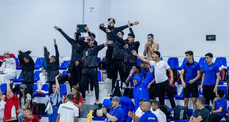 فضية وبرونزية حصيلة منتخب السباحة فـي بطولة الخليج بالبحرين