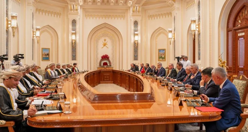 جلالة السُّلطان والرئيس التركي يؤكّدان حرصهما على تعزيز التعاون التجاري والصناعي