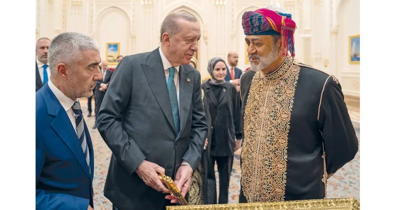 جلالة السلطان والرئيس التركي يؤكدان حرصهما على تعزيز التعاون التجاري والصناعي