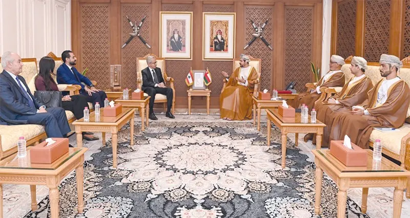 سلطنة عمان ولبنان تستعرضان التعاون التجاري والاستثماري والصناعي