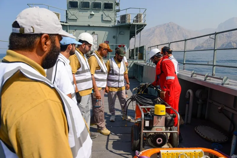 هيئة البيئة تنفذ التمرين الوطني لمكافحة التلوث بالزيت بمحافظة مسندم “نورس 25”