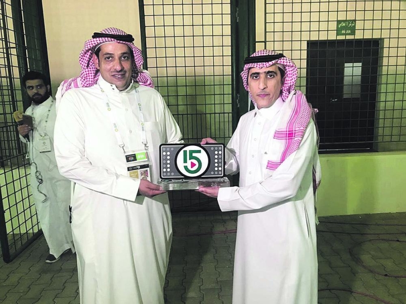 مبادرة «شباب 15» تزين شاشة ملعب الأمير محمد بن فهد بالدمام