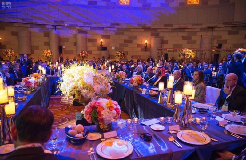 ولي العهد يشرف حفل عشاء منتدى الأعمال السعودي الأمريكي