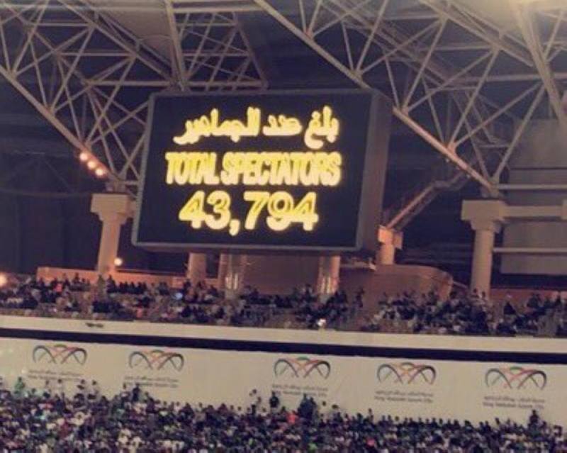 الدوري السعودي يكسر حاجز المليون مشجع والاتحاد يتصدر