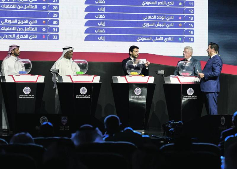 قرعة متوازنة للأندية السعودية في كأس العرب