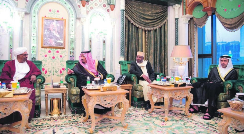 الملك يستقبل رؤساء القمر والسودان والجابون ووزير خارجية الإمارات