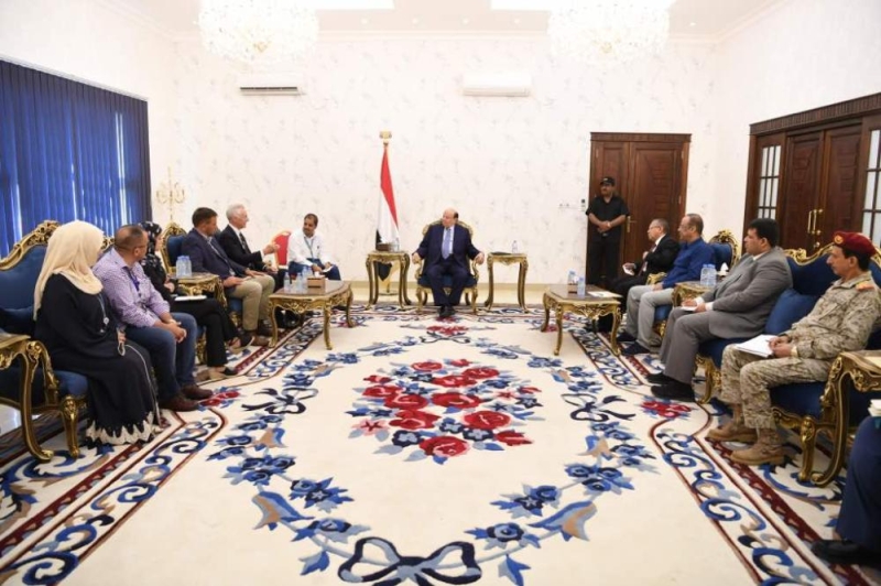 الرئيس اليمني يبحث مع بعثة الأمم المتحدة أشكال الدعم 