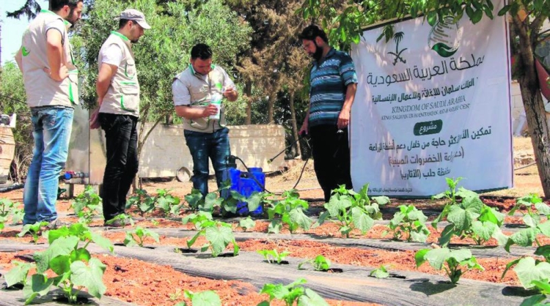 6780 سلة زراعية من مركز الملك سلمان للإغاثة للنازحين السوريين