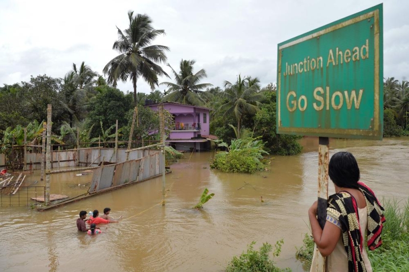 مقتل 164 شخصاً ونزوح 200 ألف آخرين جراء سيول في كيرالا الهندية  