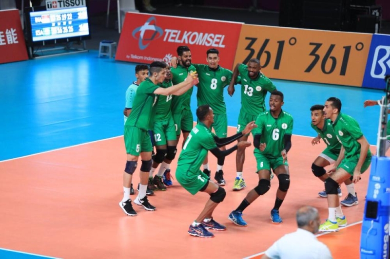 أخضر الطائرة يفوز على منتخب إندونيسيا ويتأهل للمرحلة الثانية في الآسياد